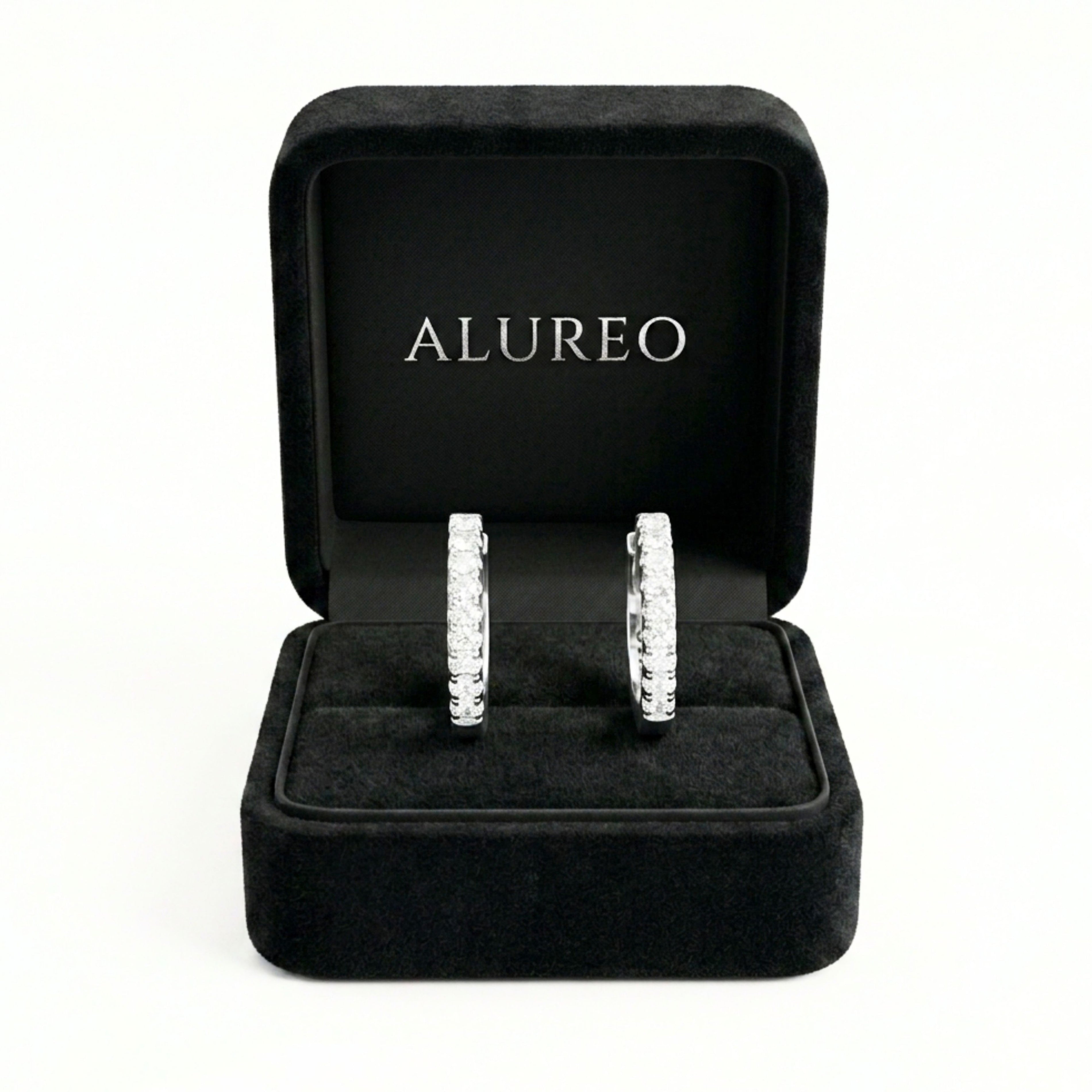 Alureo Silver Hoop Earrings