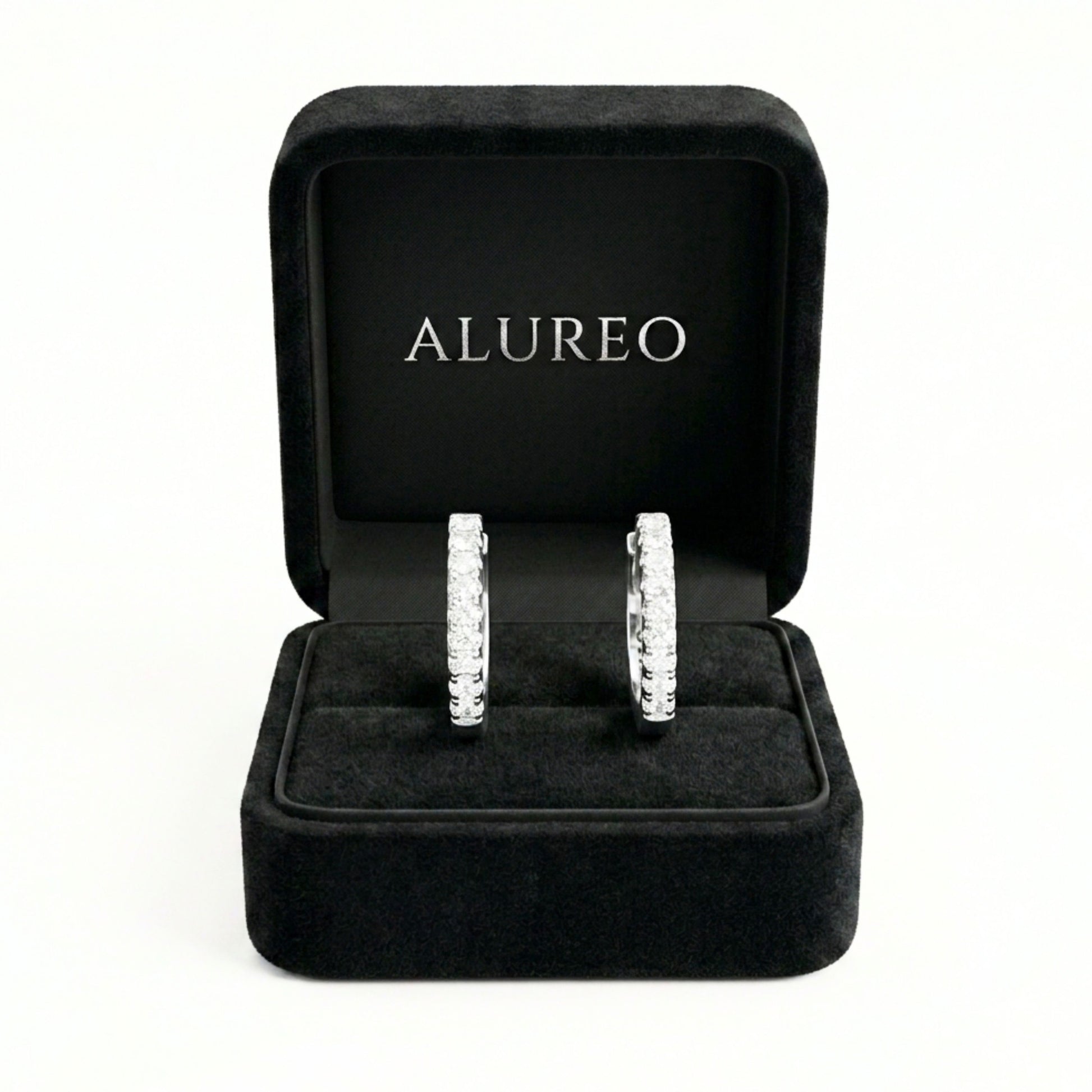 Alureo Silver Hoop Earrings