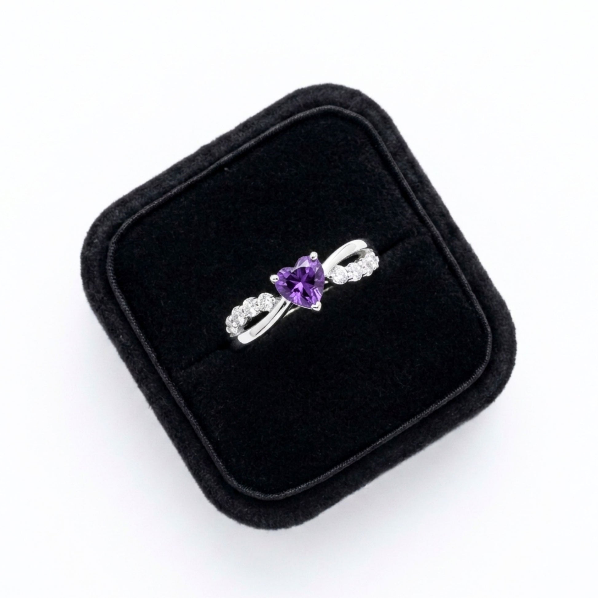 Alureo Violet Heart Ring