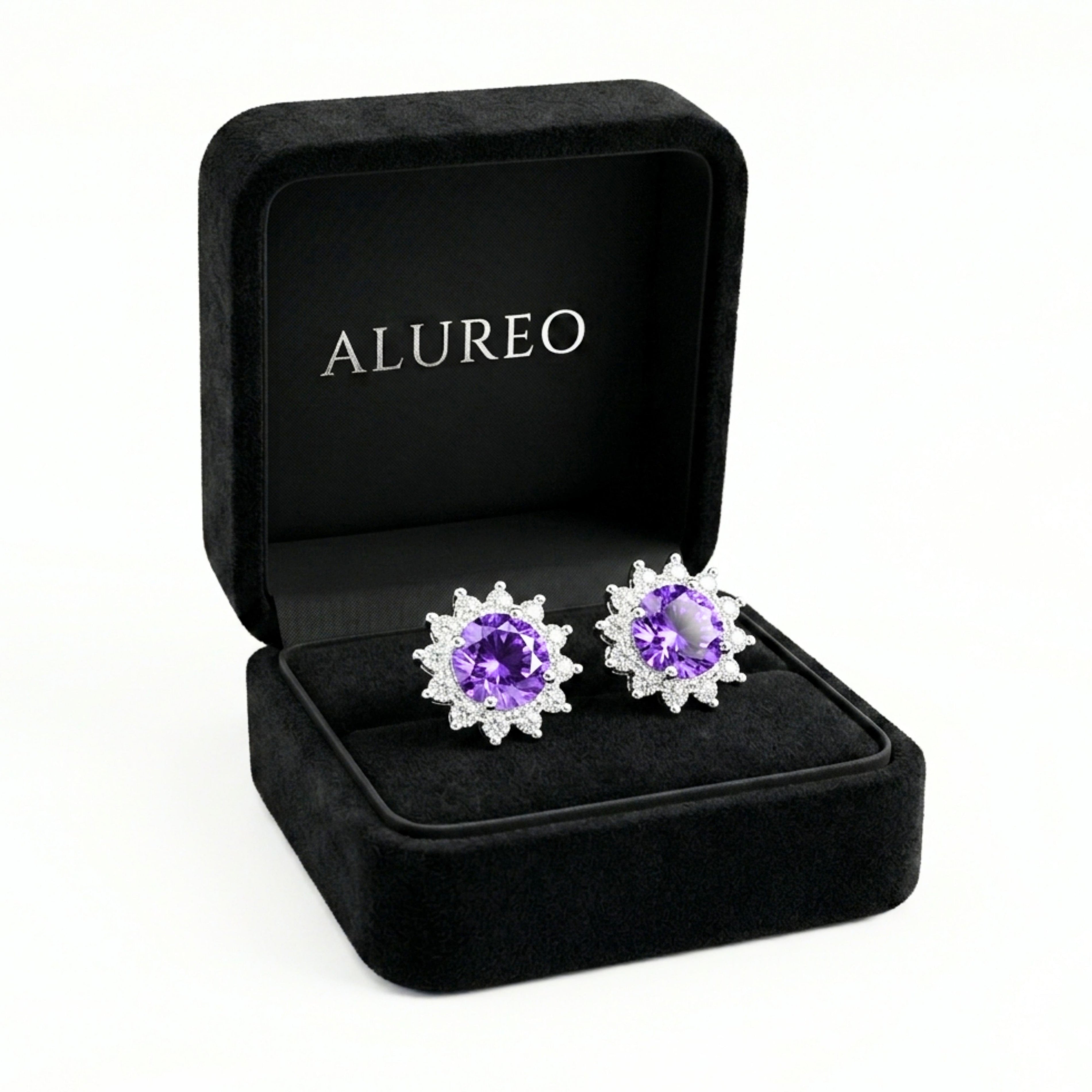 Alureo Violet Royale Earrings