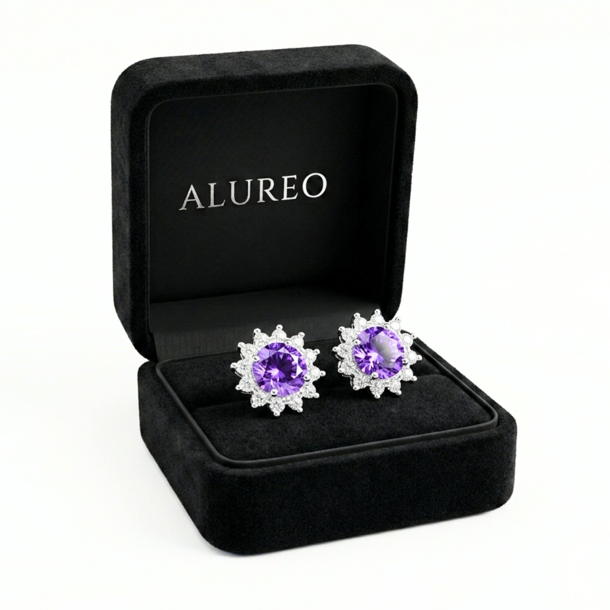 Alureo Violet Royale Earrings