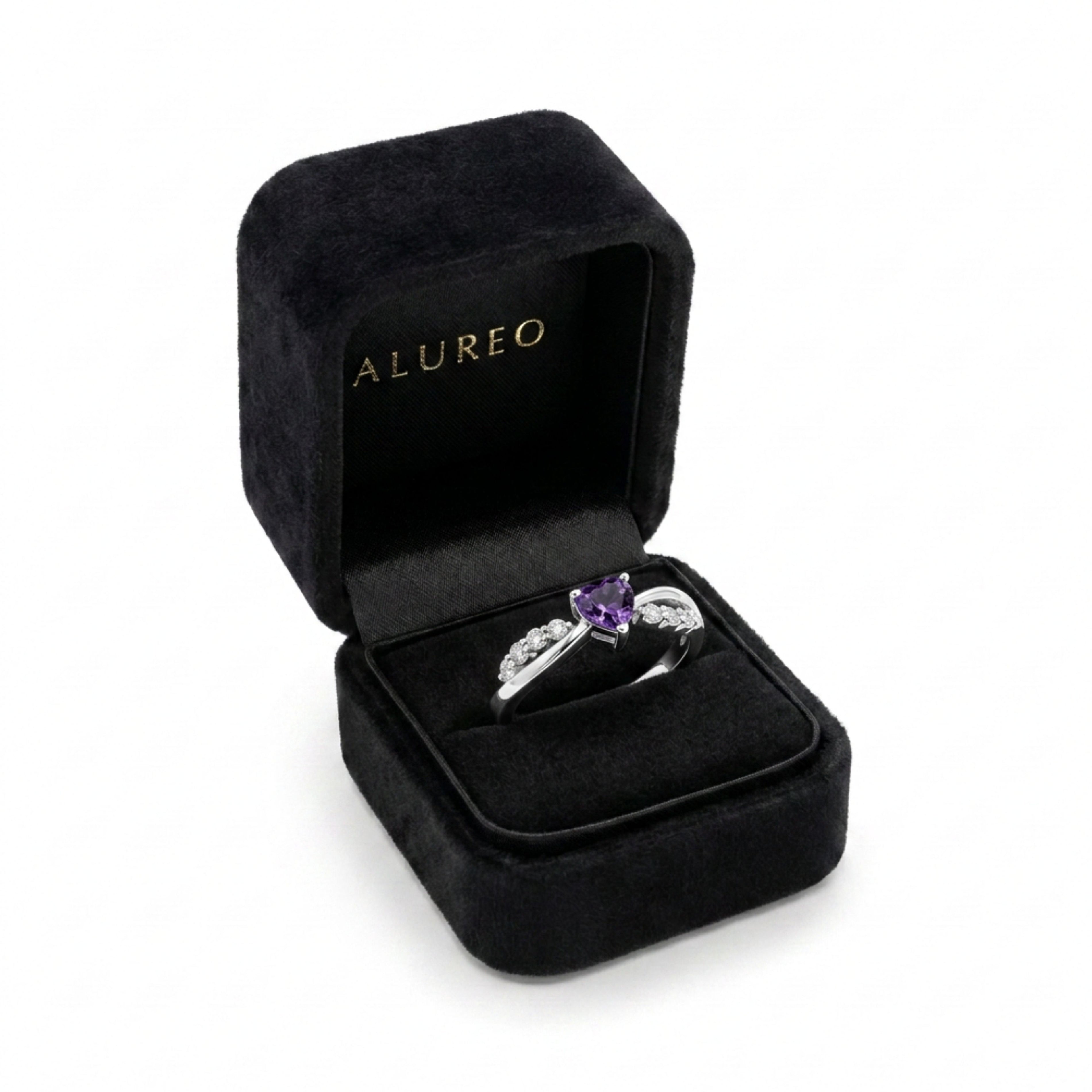 Alureo Violet Heart Ring