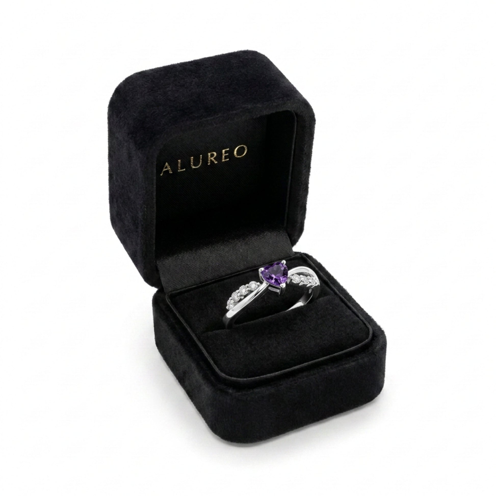 Alureo Violet Heart Ring