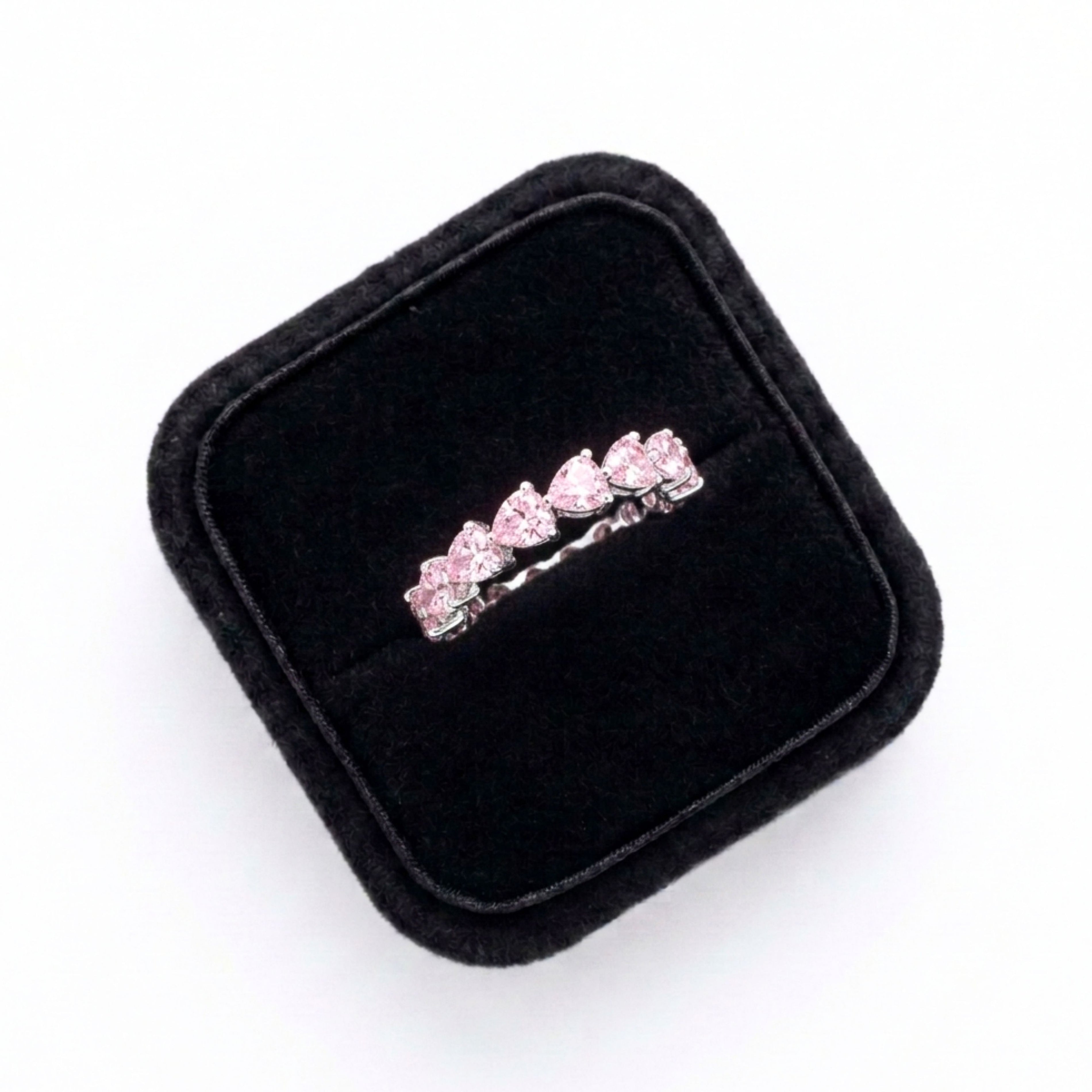 Alureo Heart Eternity Band  Rose Ring