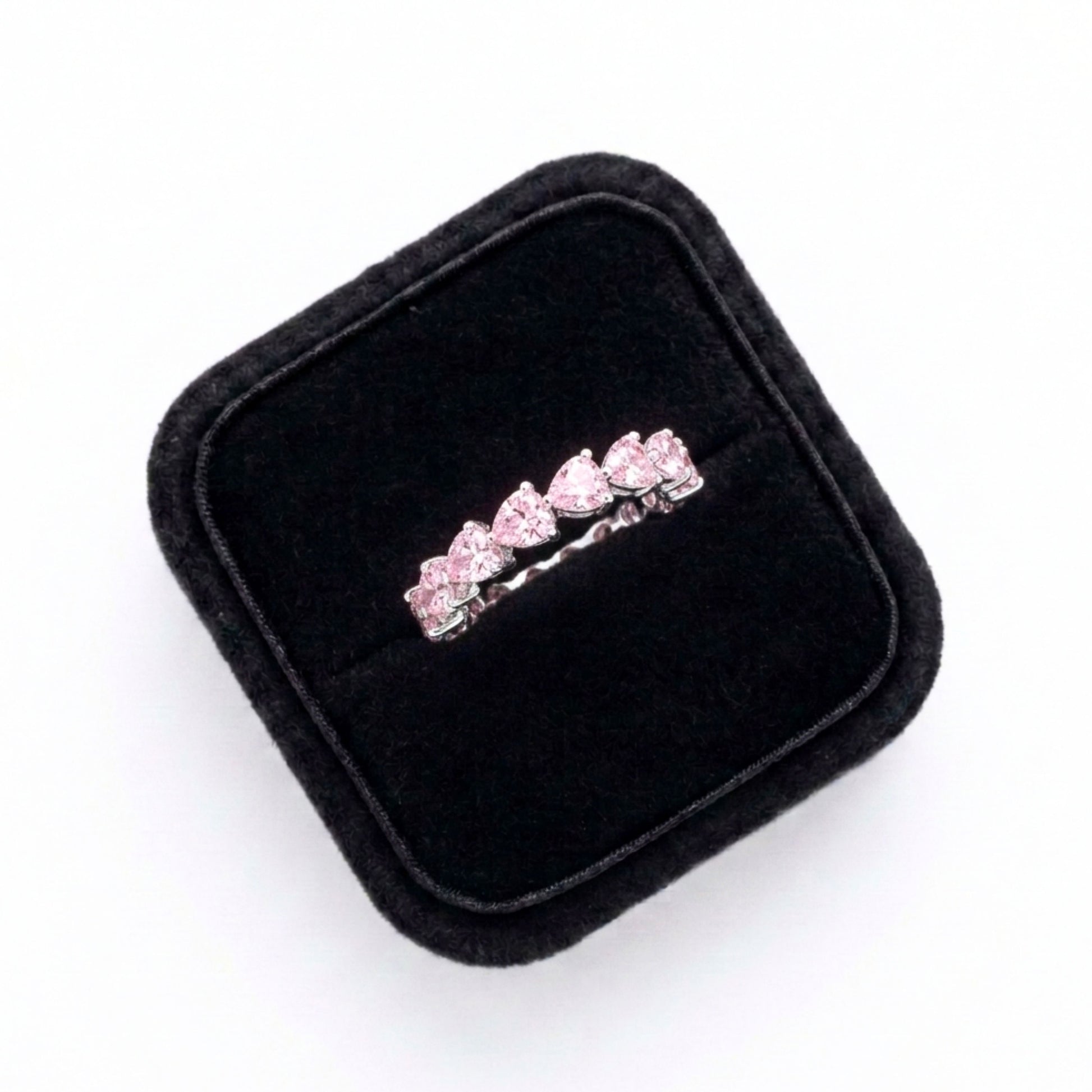 Alureo Heart Eternity Band  Rose Ring
