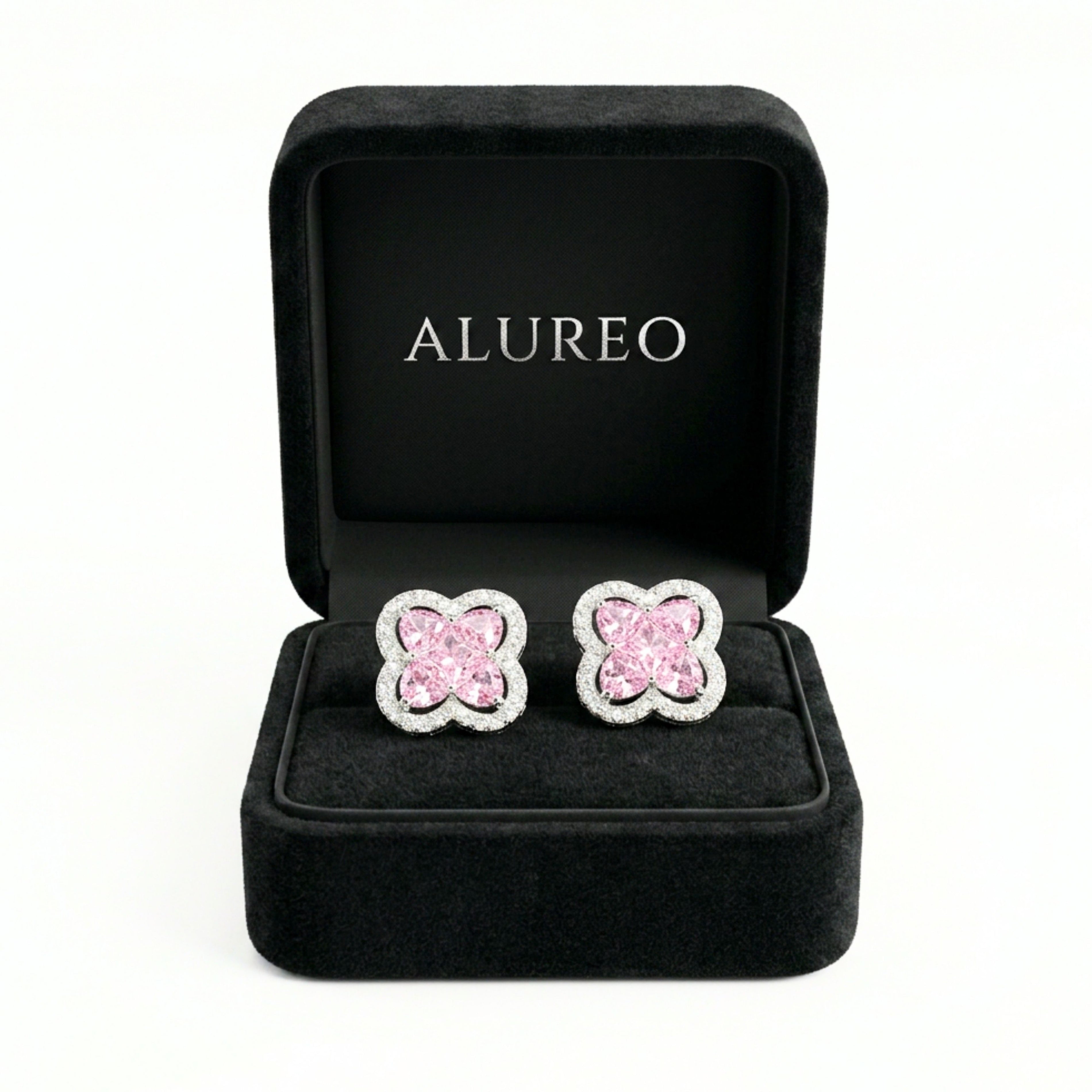 Alureo Pink Blossom Earrings