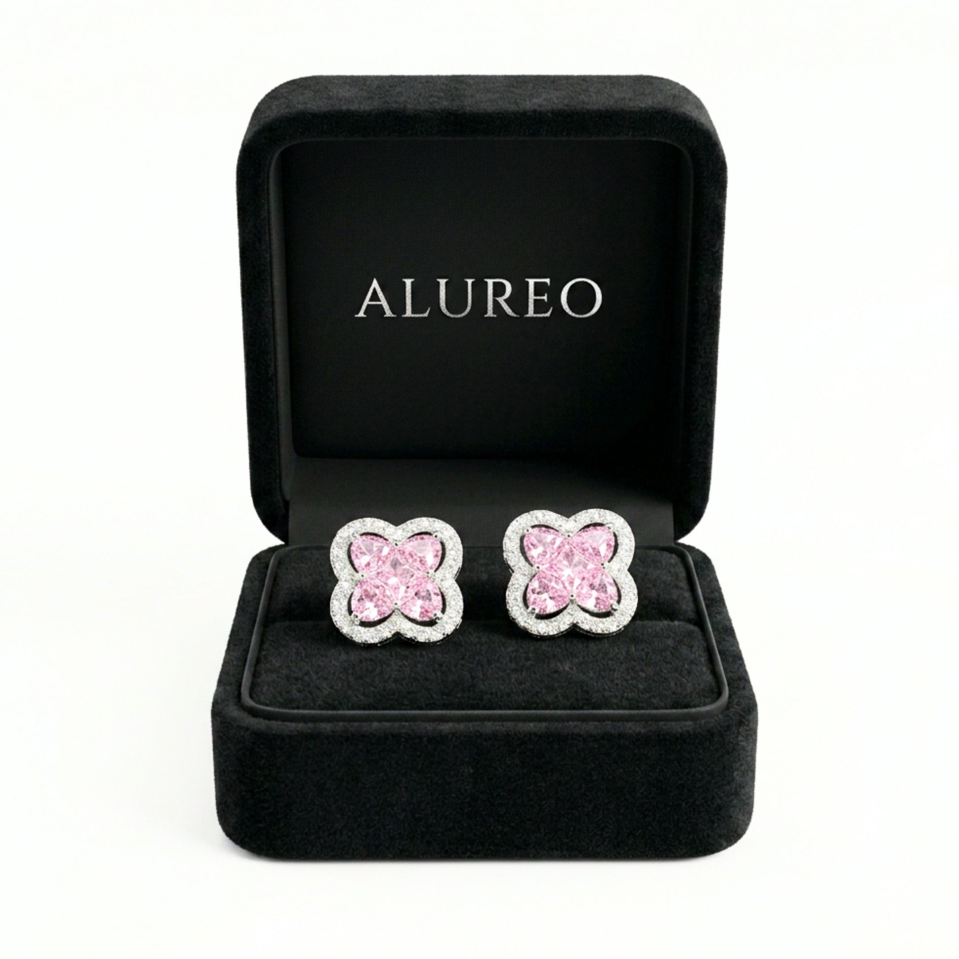 Alureo Pink Blossom Earrings