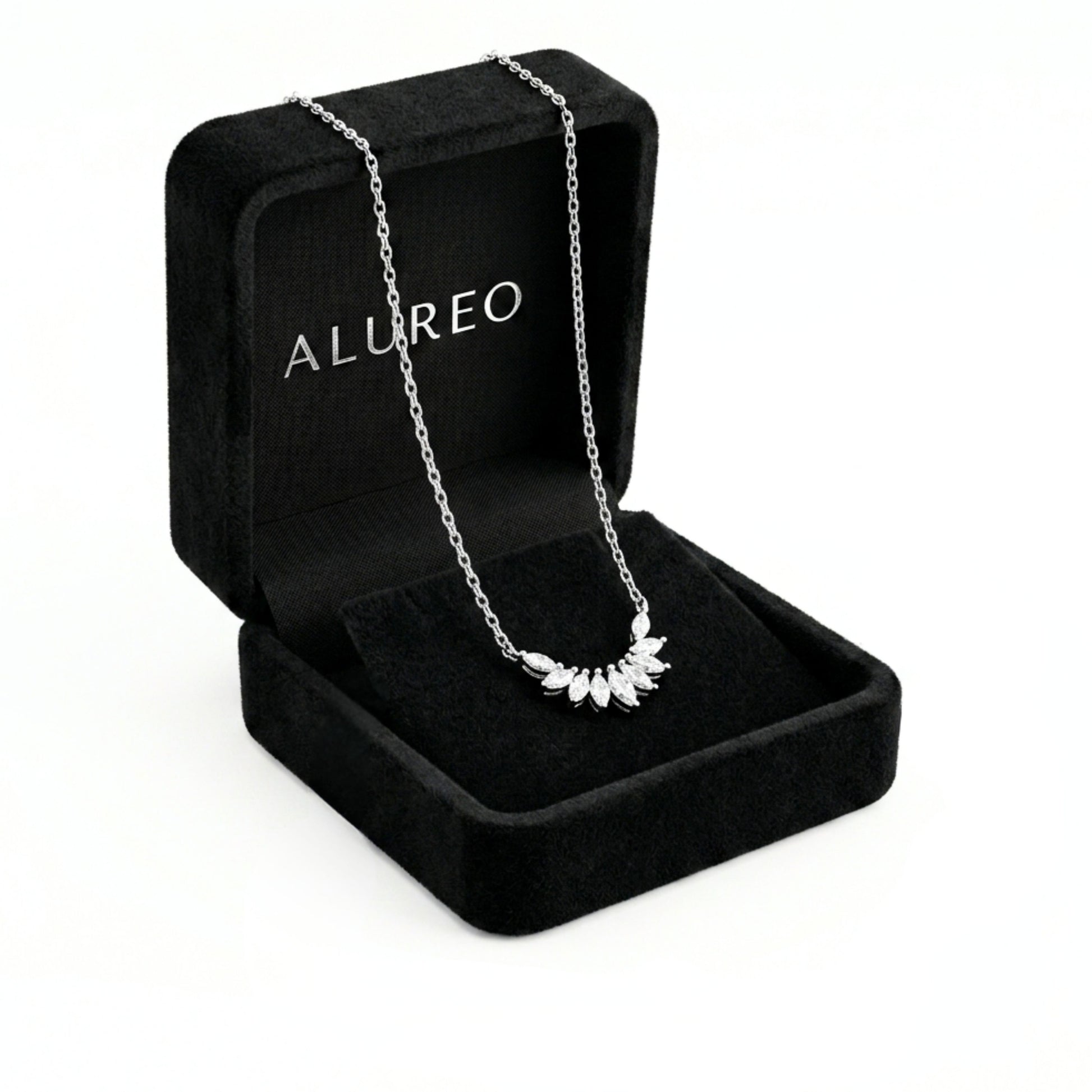 Alureo Crystal Petal Necklace