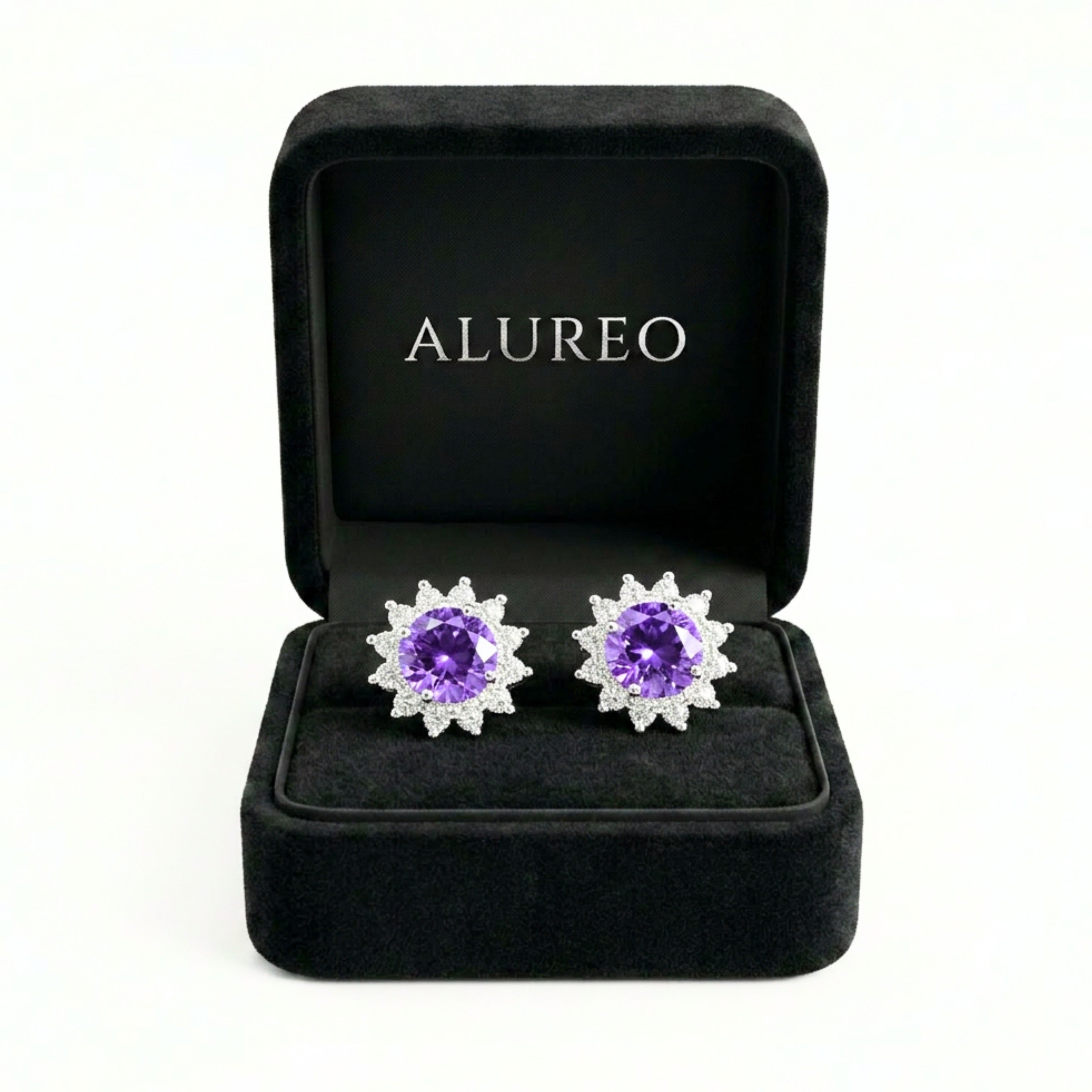 Alureo Violet Royale Earrings
