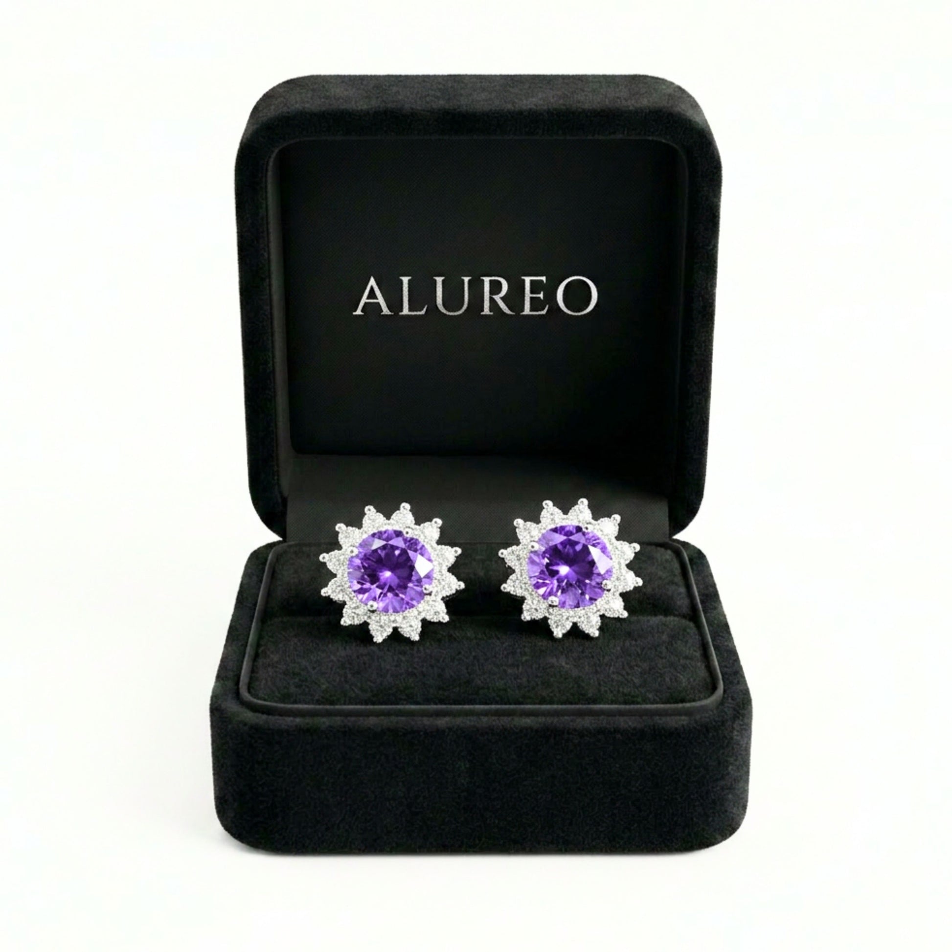 Alureo Violet Royale Earrings