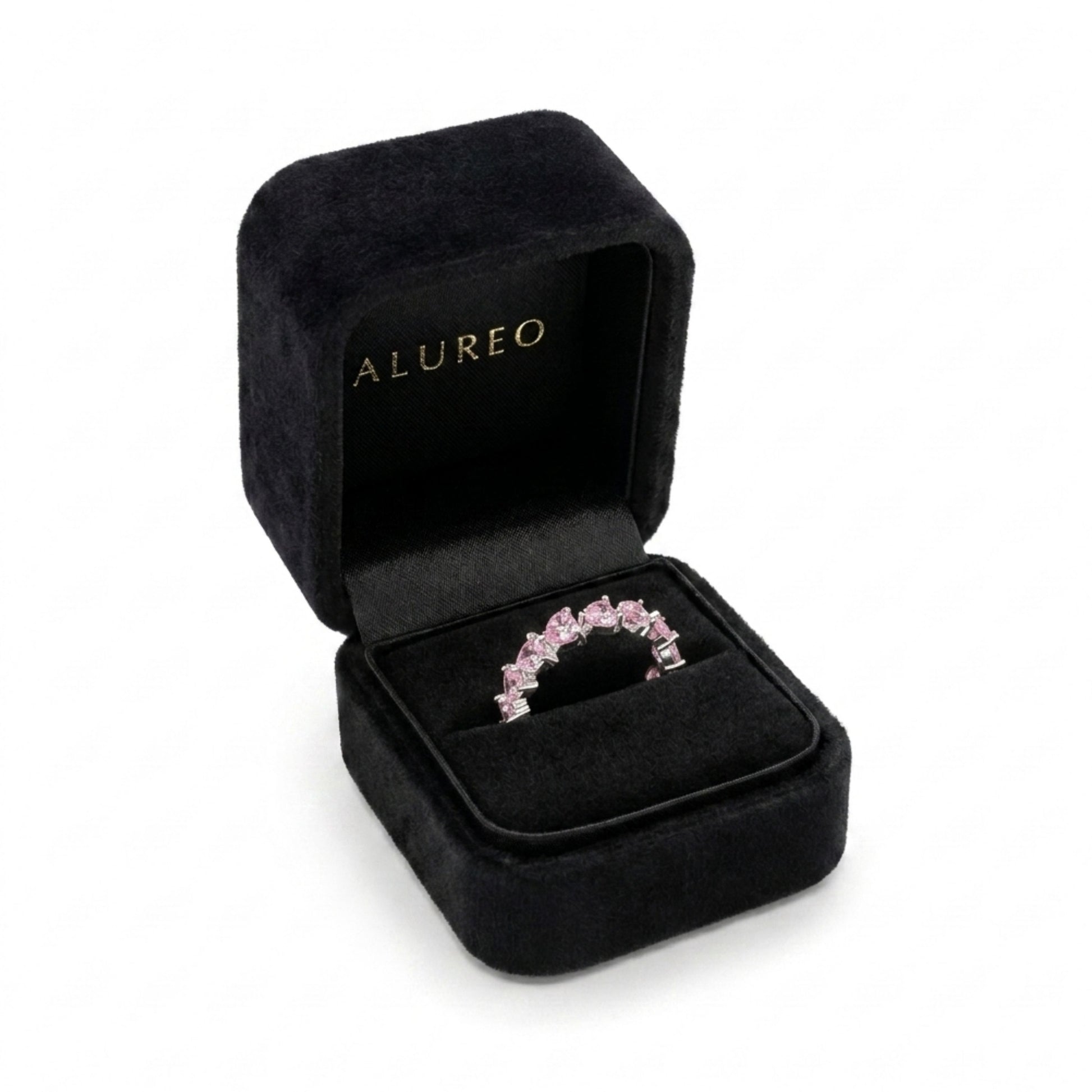 Alureo Heart Eternity Band  Rose Ring